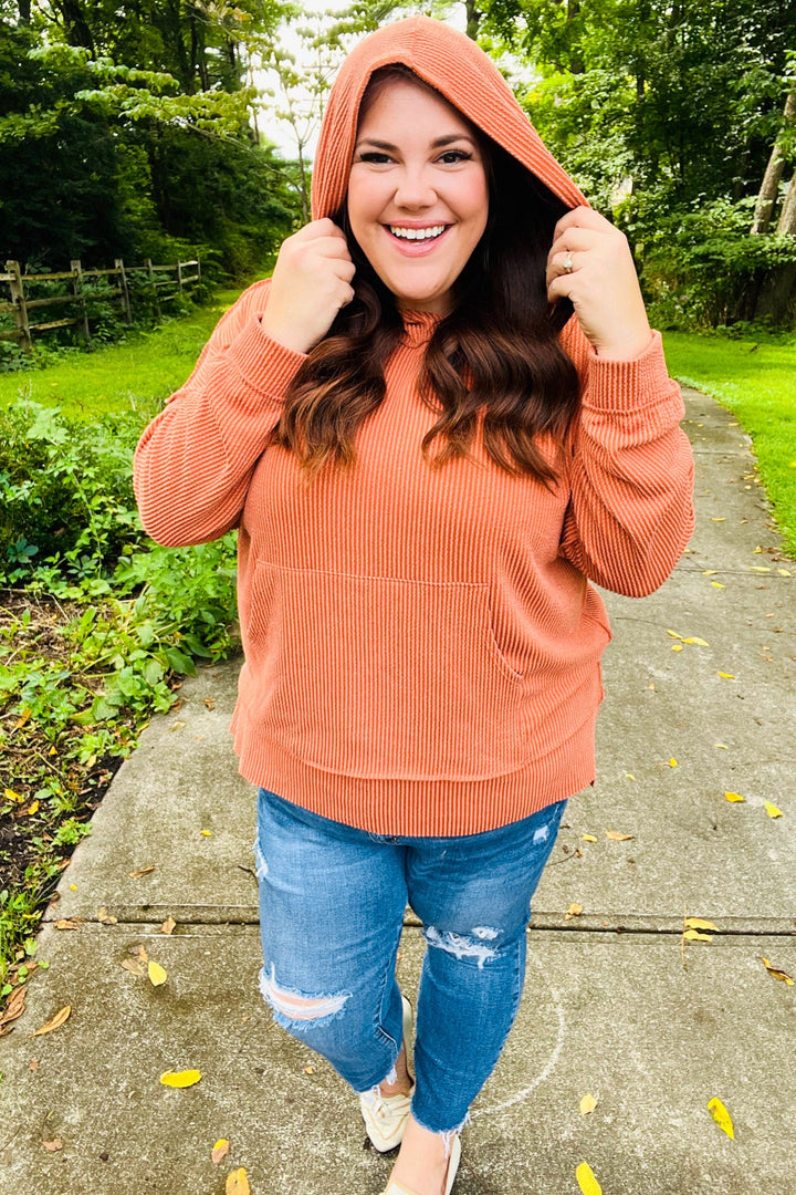 Cozy Days Rust Mineral Wash Rib Knit Hoodie-Haptics-[option4]-[option5]-[option6]-[option7]-[option8]-Shop-Boutique-Clothing-for-Women-Online