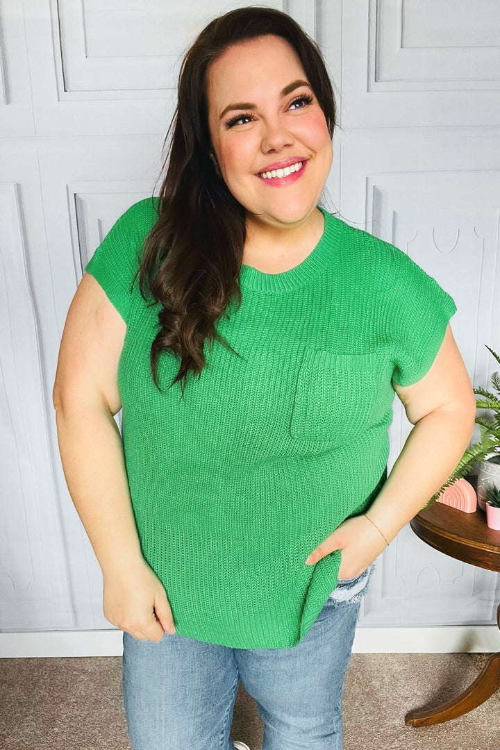 Seize The Day Kelly Green Dolman Rib Sweater Top-Haptics-[option4]-[option5]-[option6]-[option7]-[option8]-Shop-Boutique-Clothing-for-Women-Online