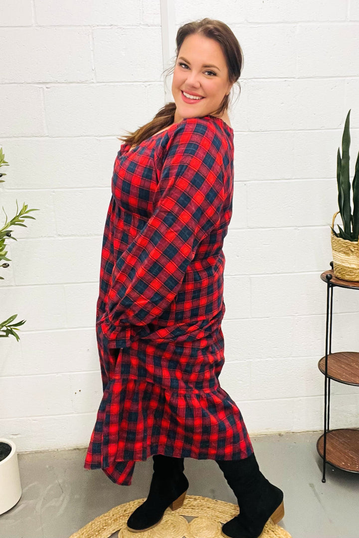 All I Want Red Plaid Elastic V Neck Tiered Maxi Dress-Haptics-[option4]-[option5]-[option6]-[option7]-[option8]-Shop-Boutique-Clothing-for-Women-Online