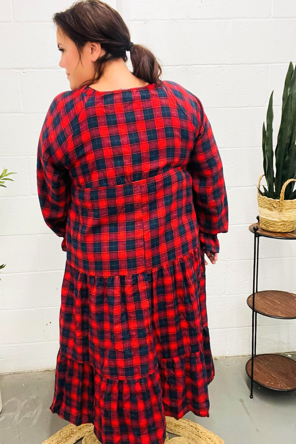 All I Want Red Plaid Elastic V Neck Tiered Maxi Dress-Haptics-[option4]-[option5]-[option6]-[option7]-[option8]-Shop-Boutique-Clothing-for-Women-Online