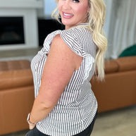 Heavily Invested Striped Ruffle Detail Top-Tops-Ave Shops-[option4]-[option5]-[option6]-[option7]-[option8]-Shop-Boutique-Clothing-for-Women-Online