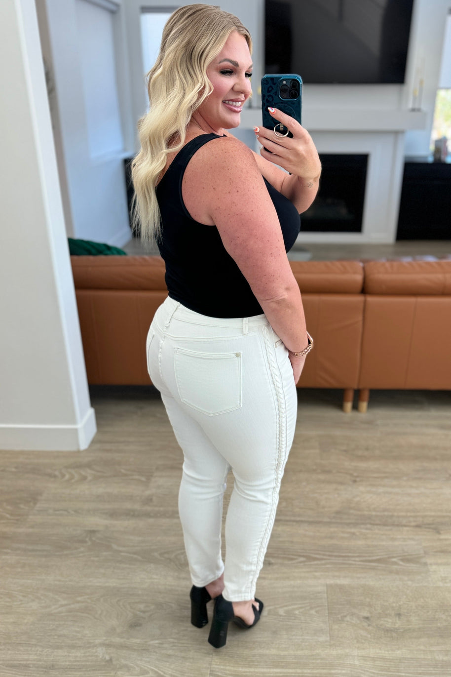 Judy Blue Maddie Mid Rise Braided Side Seam Relaxed Jeans-Denim-Ave Shops-[option4]-[option5]-[option6]-[option7]-[option8]-Shop-Boutique-Clothing-for-Women-Online