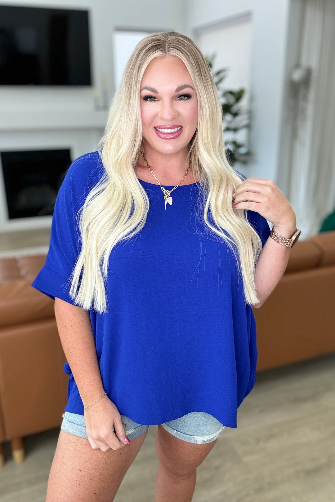 Feels Like Me Dolman Sleeve Top in Royal Blue-Tops-Ave Shops-[option4]-[option5]-[option6]-[option7]-[option8]-Shop-Boutique-Clothing-for-Women-Online