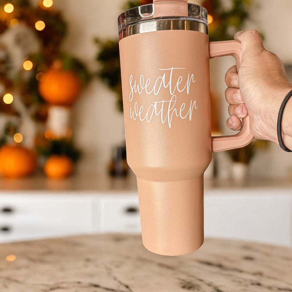 Sweater Weather Tumbler 40oz-Travel Mug, Coffee Cup, Drinkware-Gia Roma-[option4]-[option5]-[option6]-[option7]-[option8]-Shop-Boutique-Clothing-for-Women-Online