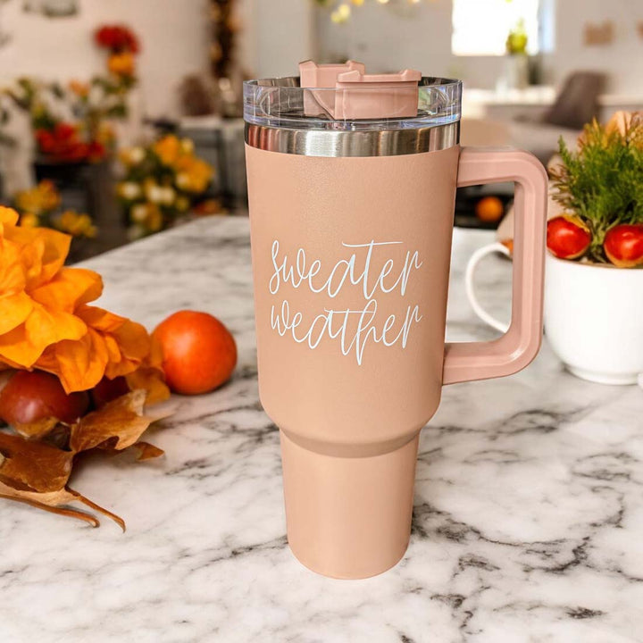 Sweater Weather Tumbler 40oz-Travel Mug, Coffee Cup, Drinkware-Gia Roma-[option4]-[option5]-[option6]-[option7]-[option8]-Shop-Boutique-Clothing-for-Women-Online