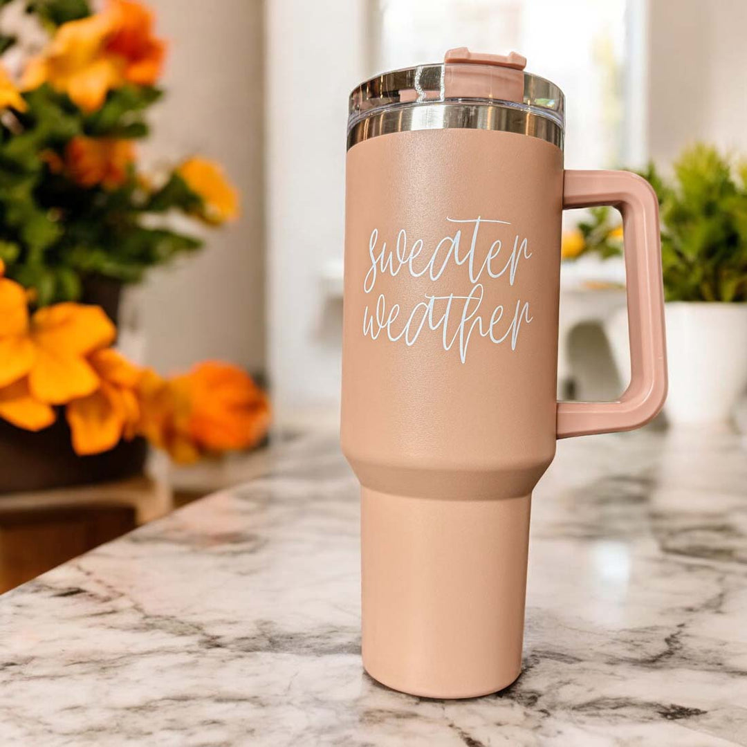 Sweater Weather Tumbler 40oz-Travel Mug, Coffee Cup, Drinkware-Gia Roma-[option4]-[option5]-[option6]-[option7]-[option8]-Shop-Boutique-Clothing-for-Women-Online