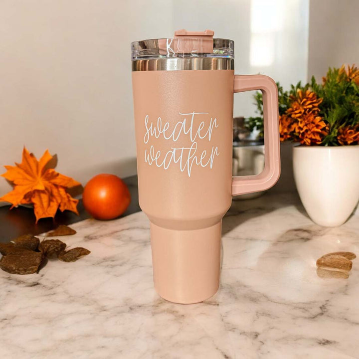 Sweater Weather Tumbler 40oz-Travel Mug, Coffee Cup, Drinkware-Gia Roma-[option4]-[option5]-[option6]-[option7]-[option8]-Shop-Boutique-Clothing-for-Women-Online