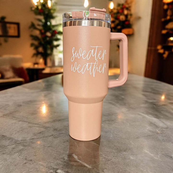 Sweater Weather Tumbler 40oz-Travel Mug, Coffee Cup, Drinkware-Gia Roma-[option4]-[option5]-[option6]-[option7]-[option8]-Shop-Boutique-Clothing-for-Women-Online