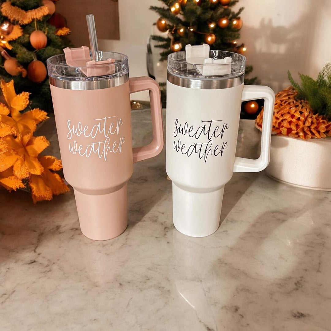 Sweater Weather Tumbler 40oz-Travel Mug, Coffee Cup, Drinkware-Gia Roma-[option4]-[option5]-[option6]-[option7]-[option8]-Shop-Boutique-Clothing-for-Women-Online