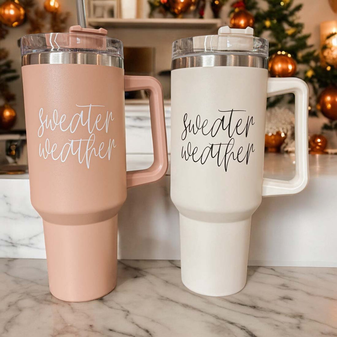 Sweater Weather Tumbler 40oz-Travel Mug, Coffee Cup, Drinkware-Gia Roma-[option4]-[option5]-[option6]-[option7]-[option8]-Shop-Boutique-Clothing-for-Women-Online