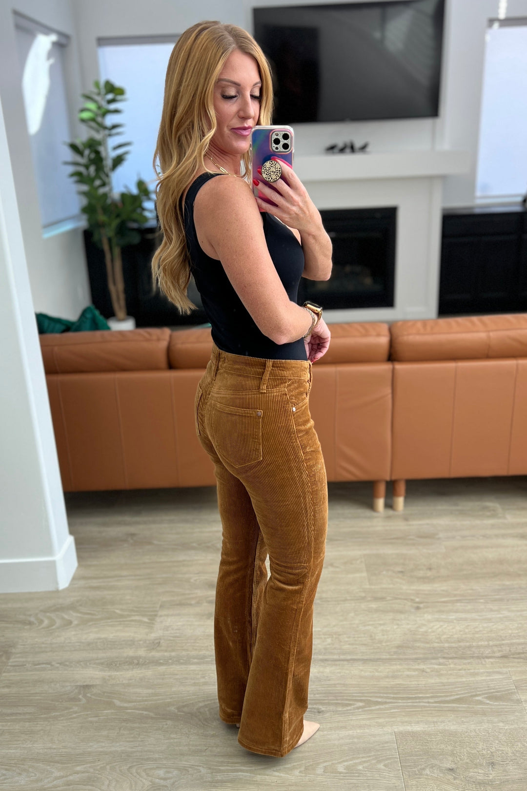 Judy Blue Cordelia Bootcut Corduroy Pants in Camel-Bottoms-Ave Shops-[option4]-[option5]-[option6]-[option7]-[option8]-Shop-Boutique-Clothing-for-Women-Online