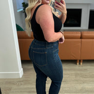 Judy Blue Rowena High Rise Pull On Double Cuff Slim Jeans-Denim-Ave Shops-[option4]-[option5]-[option6]-[option7]-[option8]-Shop-Boutique-Clothing-for-Women-Online