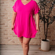 I Wanna Be Like You Dress In Fuchsia-Dresses-Ave Shops-[option4]-[option5]-[option6]-[option7]-[option8]-Shop-Boutique-Clothing-for-Women-Online