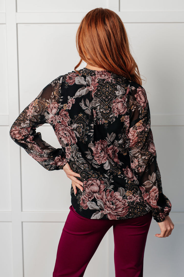 I Wish We Had it All Surplice Floral Blouse-Blouses-Ave Shops-[option4]-[option5]-[option6]-[option7]-[option8]-Shop-Boutique-Clothing-for-Women-Online