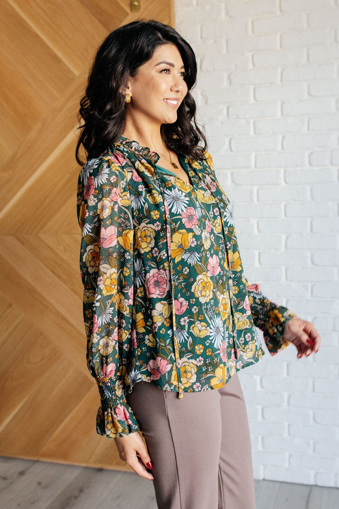 Ideal Ideas Floral Blouse-Blouses-Ave Shops-[option4]-[option5]-[option6]-[option7]-[option8]-Shop-Boutique-Clothing-for-Women-Online