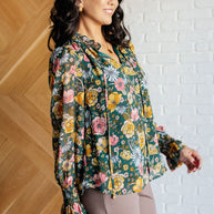 Ideal Ideas Floral Blouse-Blouses-Ave Shops-[option4]-[option5]-[option6]-[option7]-[option8]-Shop-Boutique-Clothing-for-Women-Online