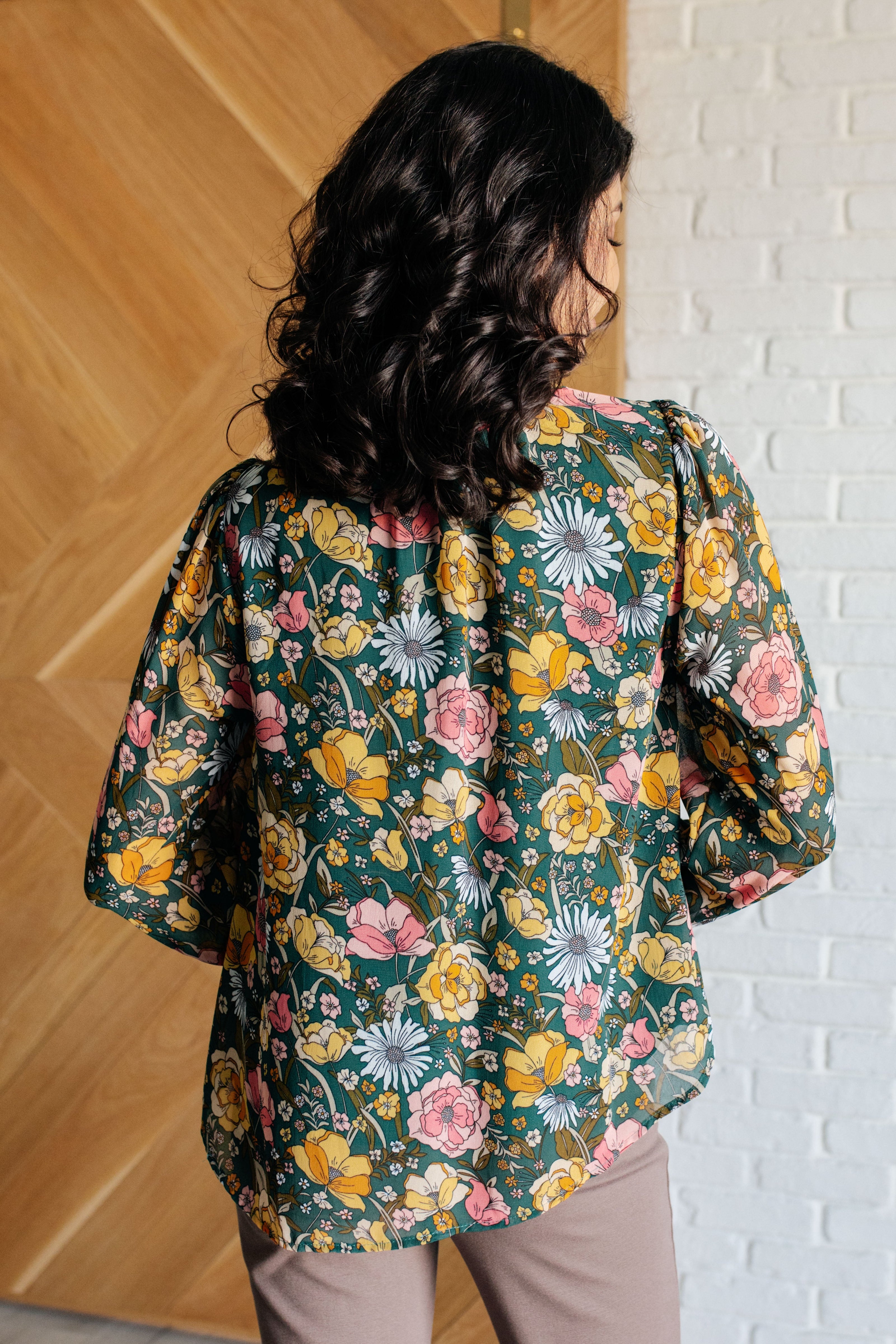 Ideal Ideas Floral Blouse-Blouses-Ave Shops-[option4]-[option5]-[option6]-[option7]-[option8]-Shop-Boutique-Clothing-for-Women-Online