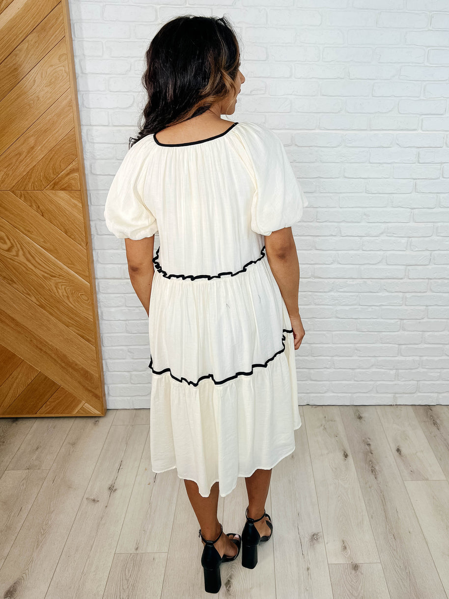 If This World Was Mine Tiered Half Sleeve Dress in Ivory-Womens-Ave Shops-[option4]-[option5]-[option6]-[option7]-[option8]-Shop-Boutique-Clothing-for-Women-Online