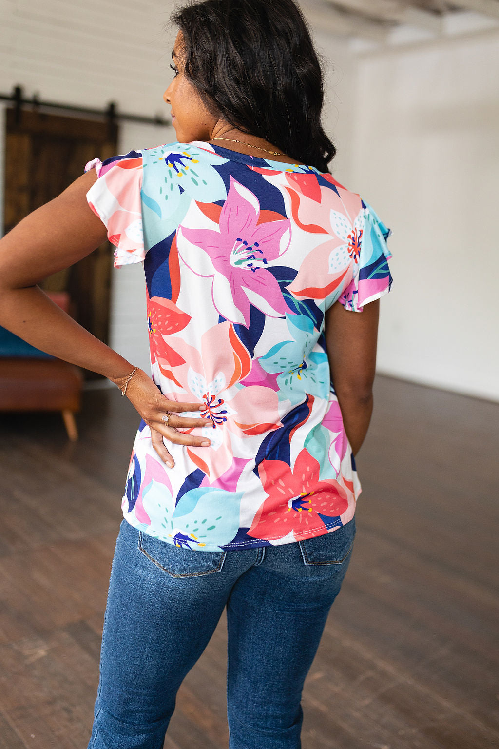 Impossible to Ignore Floral Blouse-Tops-Ave Shops-[option4]-[option5]-[option6]-[option7]-[option8]-Shop-Boutique-Clothing-for-Women-Online