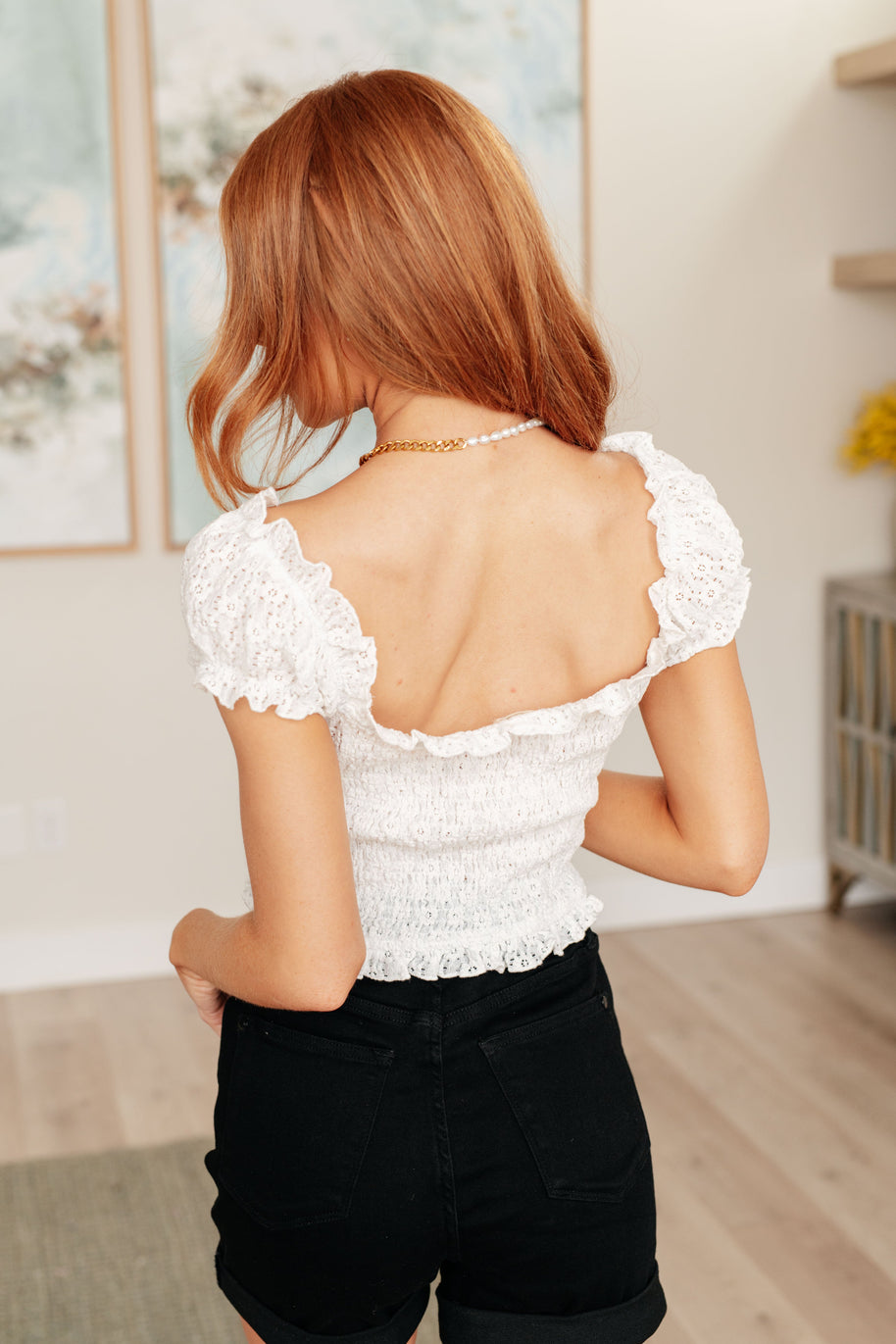 POL In Fair Verona Button Up Crop in Off White-Tops-Ave Shops-[option4]-[option5]-[option6]-[option7]-[option8]-Shop-Boutique-Clothing-for-Women-Online