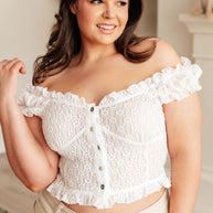 POL In Fair Verona Button Up Crop in Off White-Tops-Ave Shops-[option4]-[option5]-[option6]-[option7]-[option8]-Shop-Boutique-Clothing-for-Women-Online