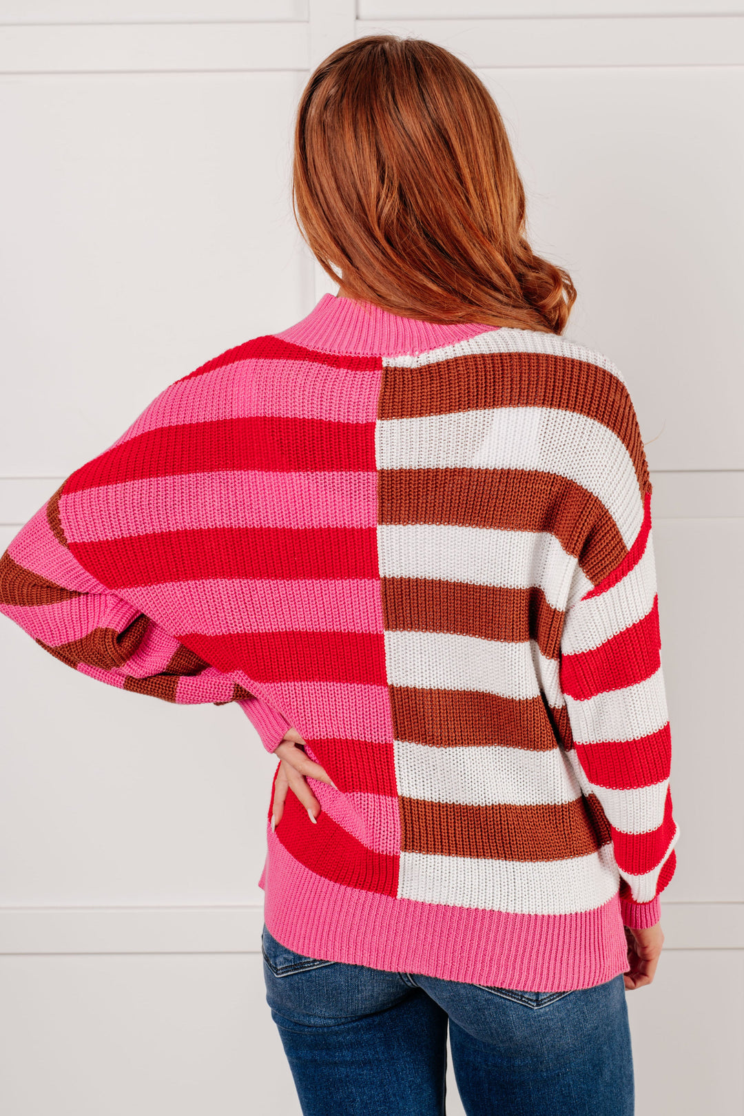 In Your Lane Color Blocked Stripe Sweater-Tops-Ave Shops-[option4]-[option5]-[option6]-[option7]-[option8]-Shop-Boutique-Clothing-for-Women-Online