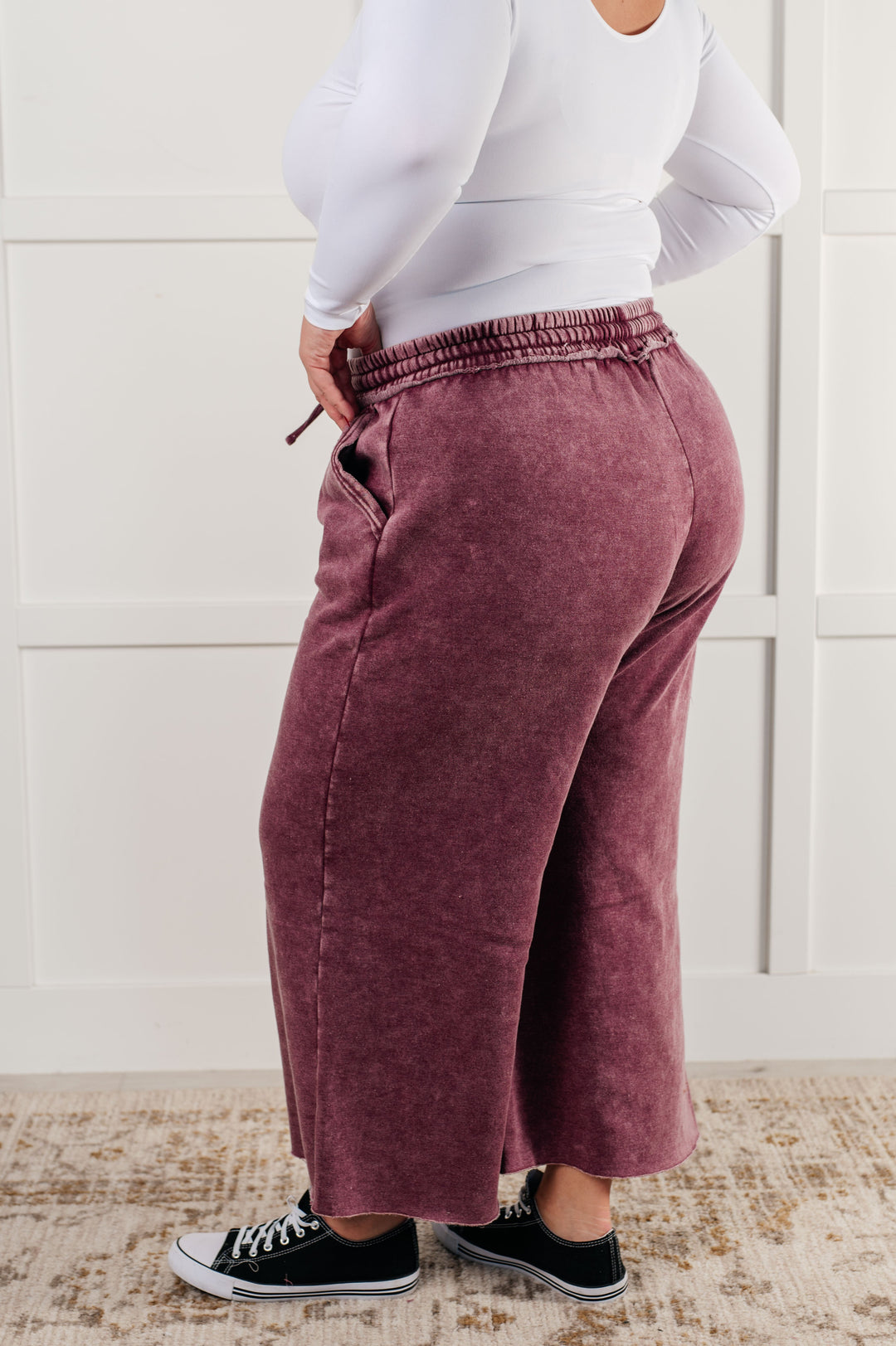 Zenana In or Out Wide Leg Cropped Pants in Eggplant-Athleisure-Ave Shops-[option4]-[option5]-[option6]-[option7]-[option8]-Shop-Boutique-Clothing-for-Women-Online