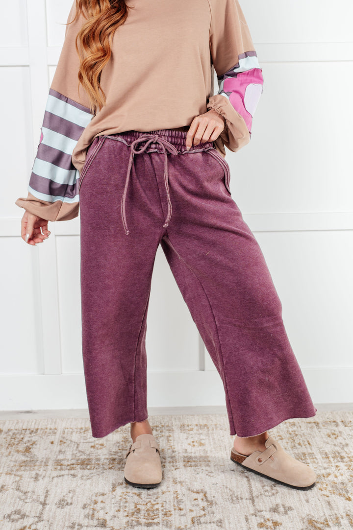 Zenana In or Out Wide Leg Cropped Pants in Eggplant-Athleisure-Ave Shops-[option4]-[option5]-[option6]-[option7]-[option8]-Shop-Boutique-Clothing-for-Women-Online