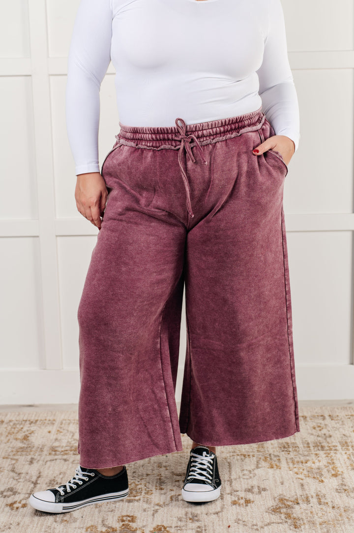 Zenana In or Out Wide Leg Cropped Pants in Eggplant-Athleisure-Ave Shops-[option4]-[option5]-[option6]-[option7]-[option8]-Shop-Boutique-Clothing-for-Women-Online