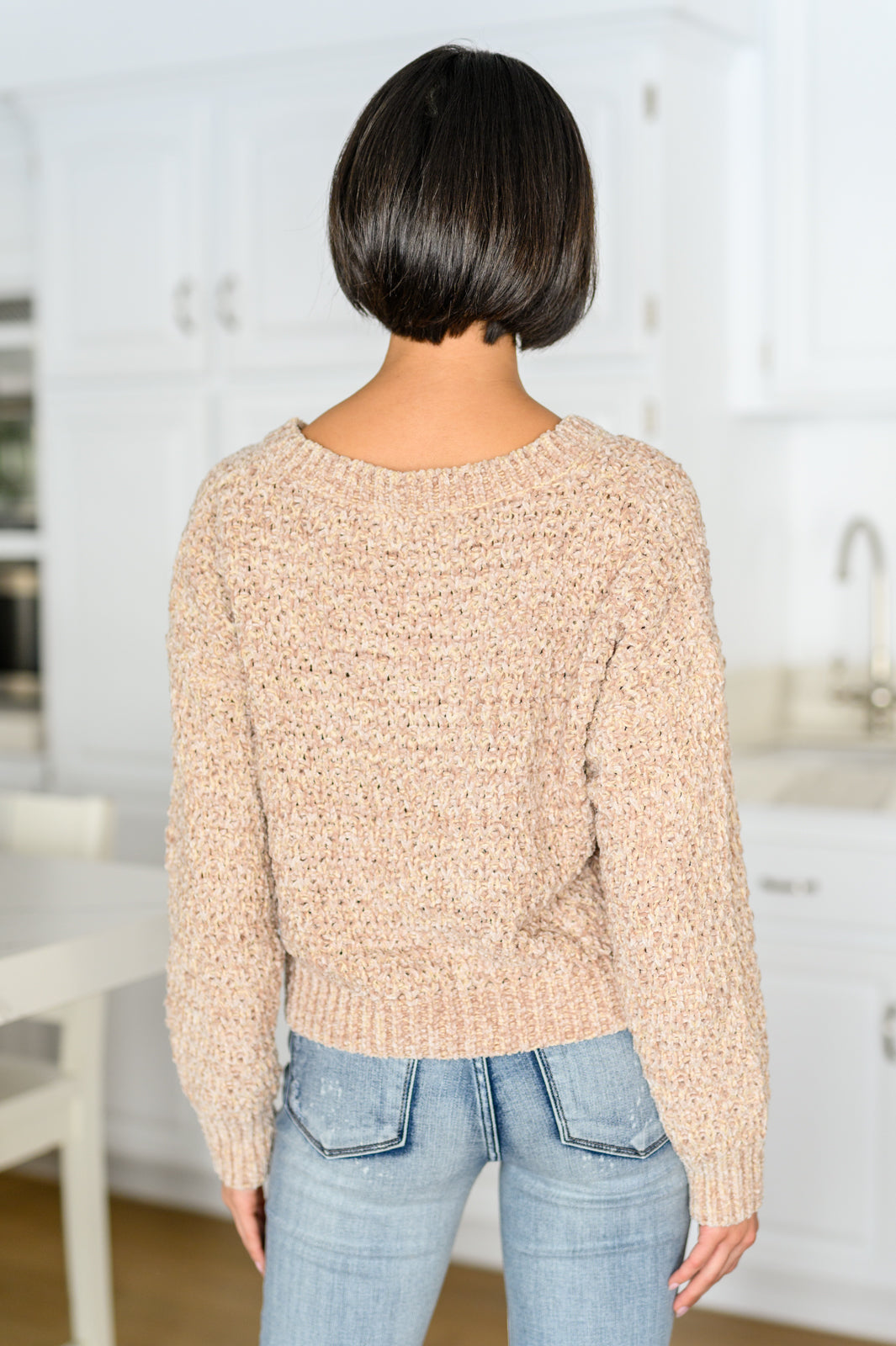 Irish Coffee Knitted Crop V Neck Sweater-Womens-Ave Shops-[option4]-[option5]-[option6]-[option7]-[option8]-Shop-Boutique-Clothing-for-Women-Online