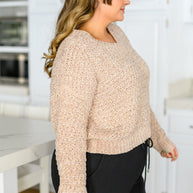 Irish Coffee Knitted Crop V Neck Sweater-Womens-Ave Shops-[option4]-[option5]-[option6]-[option7]-[option8]-Shop-Boutique-Clothing-for-Women-Online