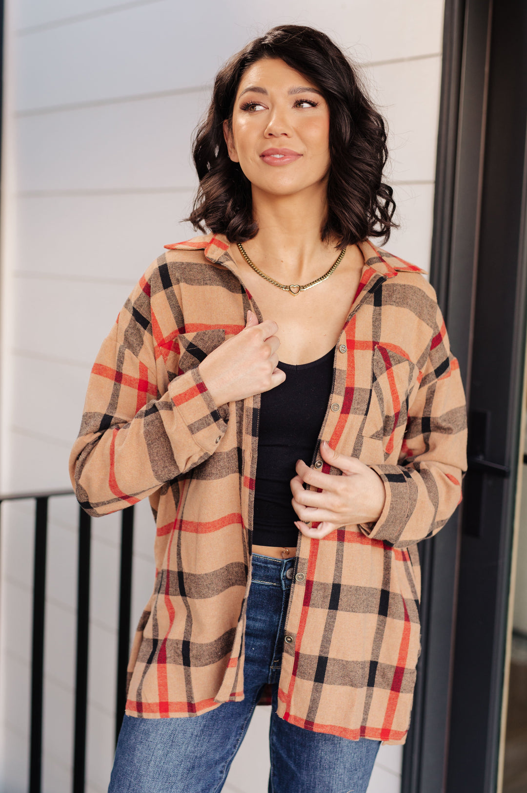 Is It Really Oversized Plaid Button Up-Tops-Ave Shops-[option4]-[option5]-[option6]-[option7]-[option8]-Shop-Boutique-Clothing-for-Women-Online