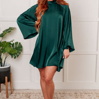 Isn't It Lovely Poly Satin Butterfly Sleeve Dress-Dresses-Ave Shops-[option4]-[option5]-[option6]-[option7]-[option8]-Shop-Boutique-Clothing-for-Women-Online