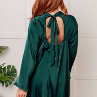 Isn't It Lovely Poly Satin Butterfly Sleeve Dress-Dresses-Ave Shops-[option4]-[option5]-[option6]-[option7]-[option8]-Shop-Boutique-Clothing-for-Women-Online