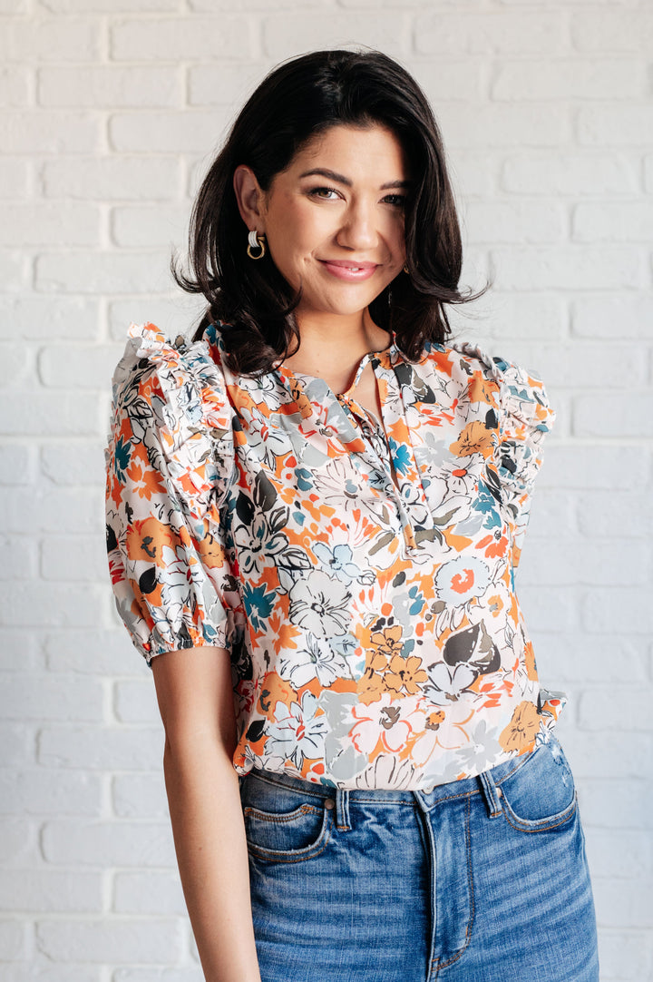 It's Intuitive Floral Blouse-Blouses-Ave Shops-[option4]-[option5]-[option6]-[option7]-[option8]-Shop-Boutique-Clothing-for-Women-Online