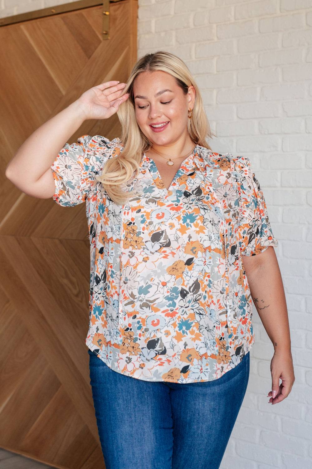 It's Intuitive Floral Blouse-Blouses-Ave Shops-[option4]-[option5]-[option6]-[option7]-[option8]-Shop-Boutique-Clothing-for-Women-Online