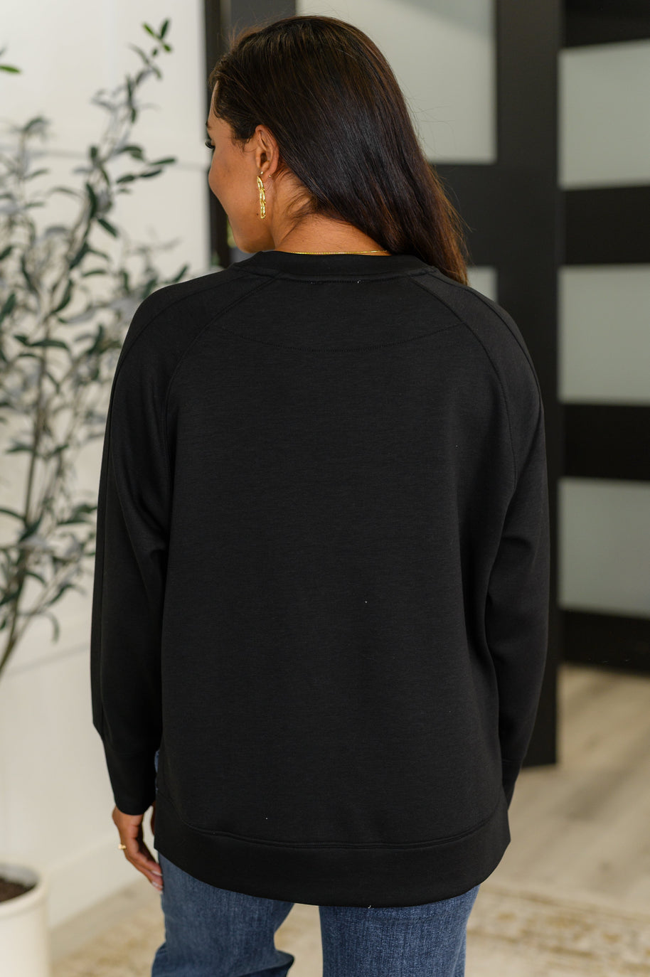 Zenana It's The Little Things Relaxed Scuba Pullover in Black-Womens-Ave Shops-[option4]-[option5]-[option6]-[option7]-[option8]-Shop-Boutique-Clothing-for-Women-Online