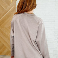 Zenana It's The Little Things Relaxed Scuba Pullover in Cocoa-Womens-Ave Shops-[option4]-[option5]-[option6]-[option7]-[option8]-Shop-Boutique-Clothing-for-Women-Online