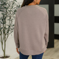 Zenana It's The Little Things Relaxed Scuba Pullover in Cocoa-Womens-Ave Shops-[option4]-[option5]-[option6]-[option7]-[option8]-Shop-Boutique-Clothing-for-Women-Online