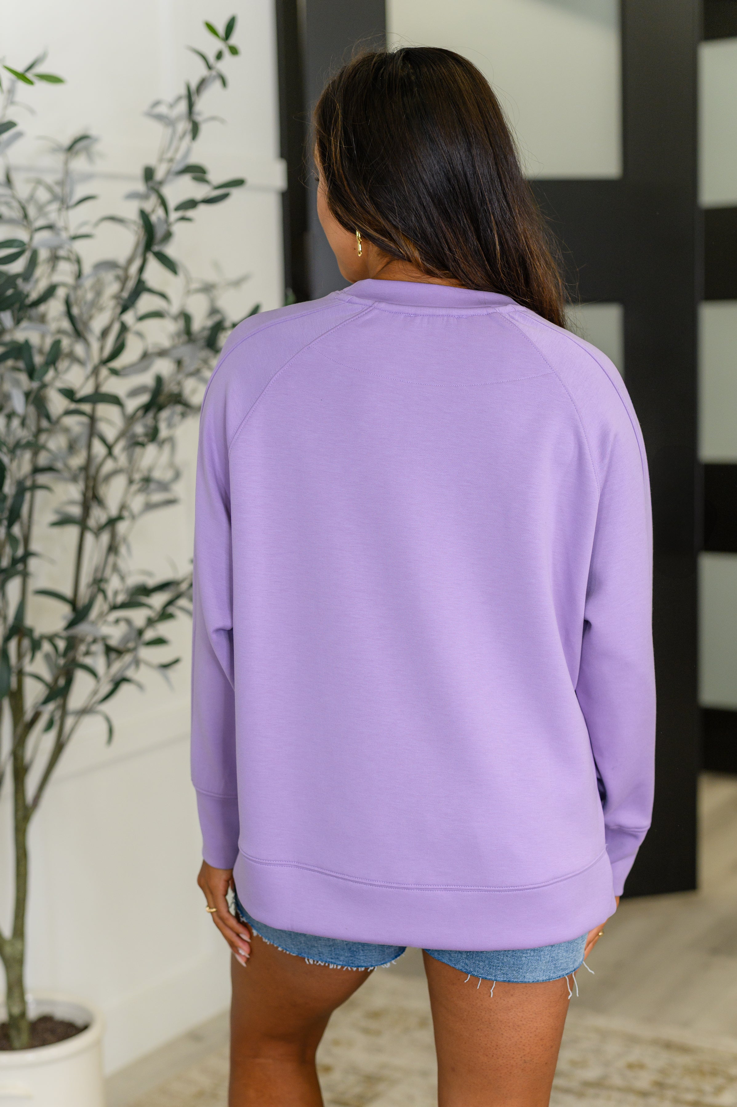 Zenana It's The Little Things Relaxed Scuba Pullover in Lavender-Womens-Ave Shops-[option4]-[option5]-[option6]-[option7]-[option8]-Shop-Boutique-Clothing-for-Women-Online