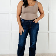 Judy Blue Jacqueline Mid Rise Frayed Hem Straight Leg Jean-Denim-Ave Shops-[option4]-[option5]-[option6]-[option7]-[option8]-Shop-Boutique-Clothing-for-Women-Online