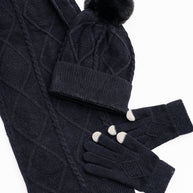 Jane Frost Beanie, Glove, and Scarf Set In Black-Accessories-Ave Shops-[option4]-[option5]-[option6]-[option7]-[option8]-Shop-Boutique-Clothing-for-Women-Online