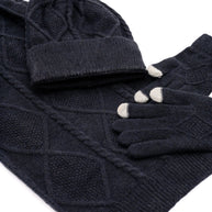 Jane Frost Beanie, Glove, and Scarf Set In Black-Accessories-Ave Shops-[option4]-[option5]-[option6]-[option7]-[option8]-Shop-Boutique-Clothing-for-Women-Online