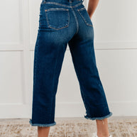 Judy Blue Janice High Rise Button Fly Wide Leg Crop Jeans-Womens-Ave Shops-[option4]-[option5]-[option6]-[option7]-[option8]-Shop-Boutique-Clothing-for-Women-Online