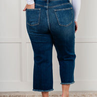 Judy Blue Janice High Rise Button Fly Wide Leg Crop Jeans-Womens-Ave Shops-[option4]-[option5]-[option6]-[option7]-[option8]-Shop-Boutique-Clothing-for-Women-Online