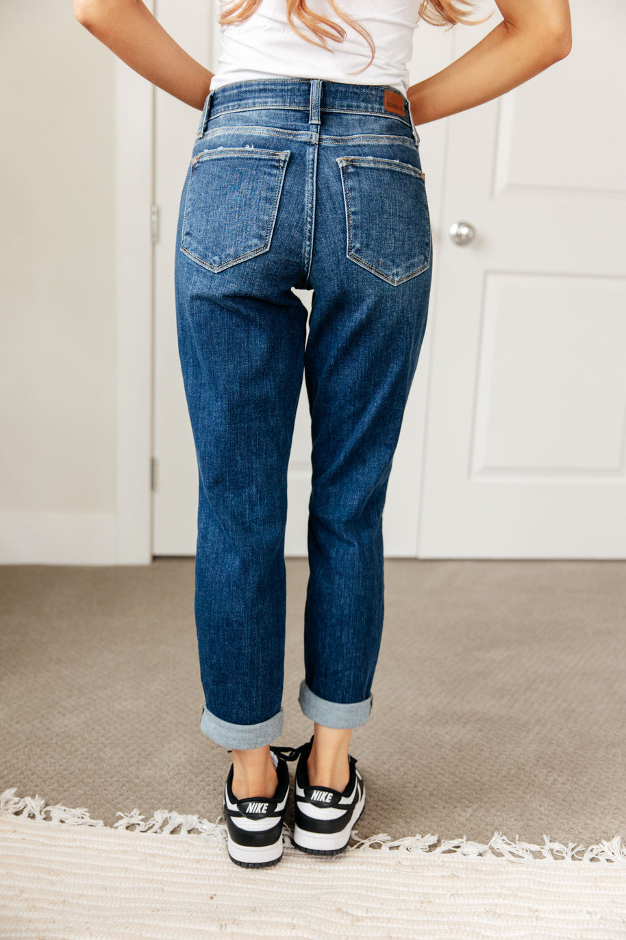 Judy Blue London Midrise Cuffed Boyfriend Jeans-Womens-Ave Shops-[option4]-[option5]-[option6]-[option7]-[option8]-Shop-Boutique-Clothing-for-Women-Online