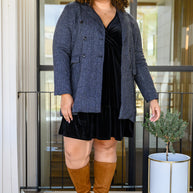 Jentsyn Velvet V-Neck Dress in Black-Womens-Ave Shops-[option4]-[option5]-[option6]-[option7]-[option8]-Shop-Boutique-Clothing-for-Women-Online