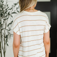 Jump Into It Textured Knit Top in Mocha Stripe-Womens-Ave Shops-[option4]-[option5]-[option6]-[option7]-[option8]-Shop-Boutique-Clothing-for-Women-Online