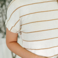 Jump Into It Textured Knit Top in Mocha Stripe-Womens-Ave Shops-[option4]-[option5]-[option6]-[option7]-[option8]-Shop-Boutique-Clothing-for-Women-Online