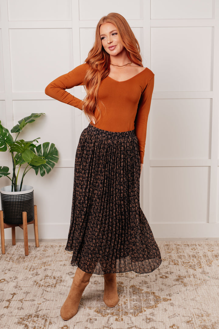 Just What You Wanted Floral Print Pleated Skirt-Bottoms-Ave Shops-[option4]-[option5]-[option6]-[option7]-[option8]-Shop-Boutique-Clothing-for-Women-Online